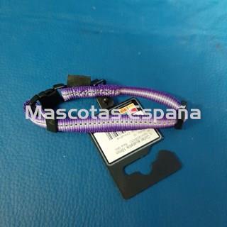 SAN DIMAS Collar Nylon Majestic 10mm Morado - Imagen 1